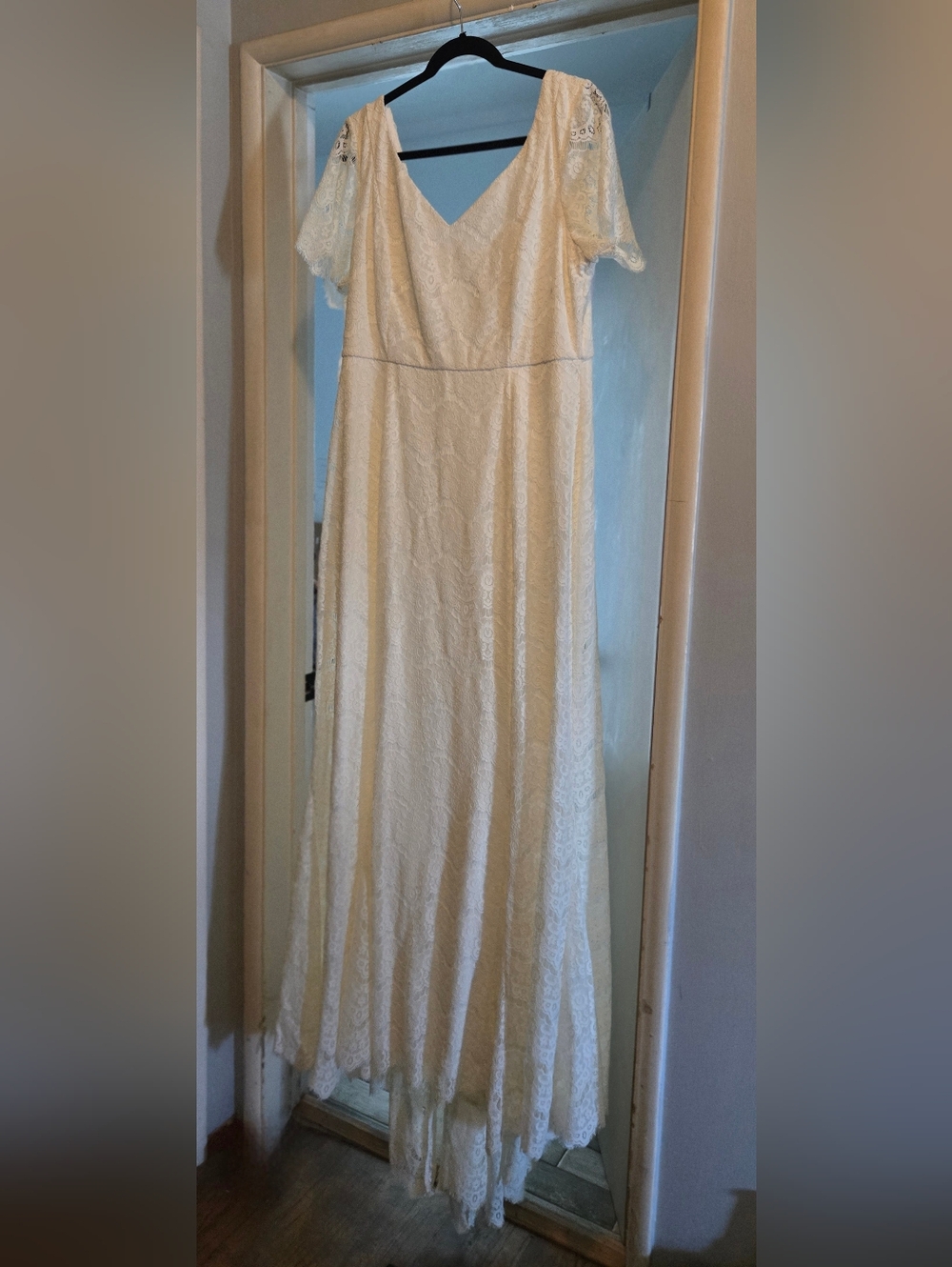 New Torrid Ever After Ivory Lace Mermaid Silouette Wedding Dress, Size 18 - Picture 7 of 9
